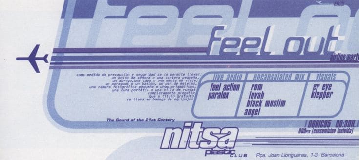 Flyer de Nitsa del 6 de Diciembre de 1995